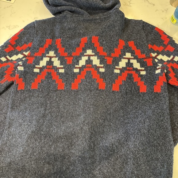 Hollister Hoodie Full Zip Sweater  Aztec Southwest Cotton Blend Pockets Y2K SZ M - Picture 5 of 10
